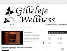 Tablet Screenshot of gilleleje-wellness.dk
